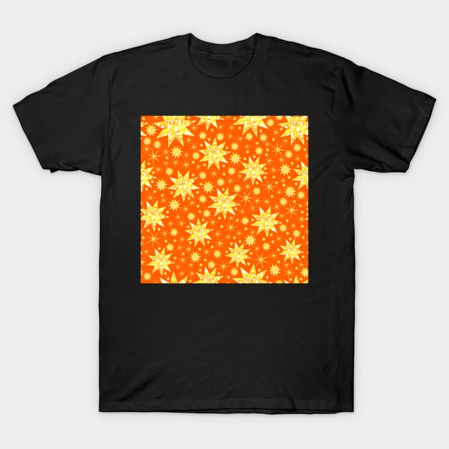 Sundazzle on Dark Orange T-Shirt by ArtticArlo
